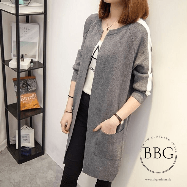 Western Stripe Long Sleeve Cardigan