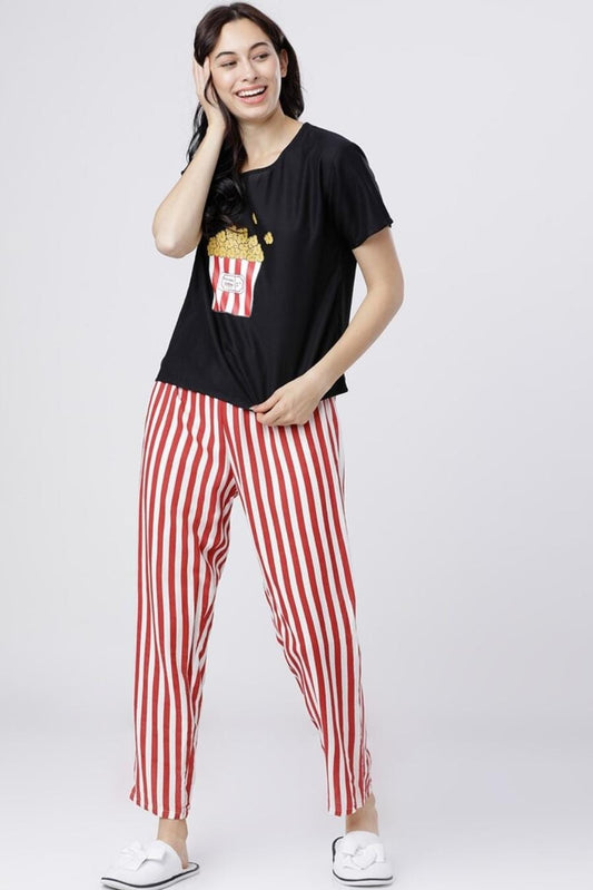 POPCORN PRINTED NIGHT SUIT Soft Cotton Bloomstyle