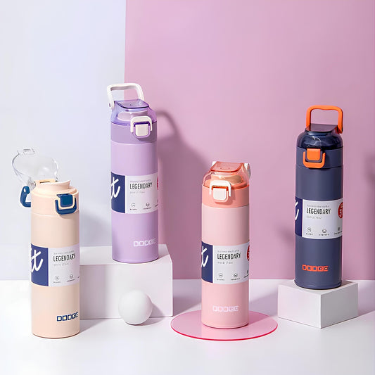 DODGE - Slim Insulated Stainless Steel Anti-Spill Bottle (500ml) (DB-22655)