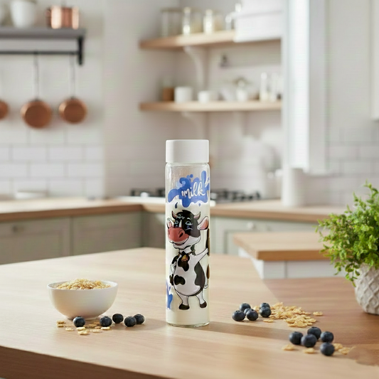 Printed Large Glass Bottle 820ML (1724) by Limon