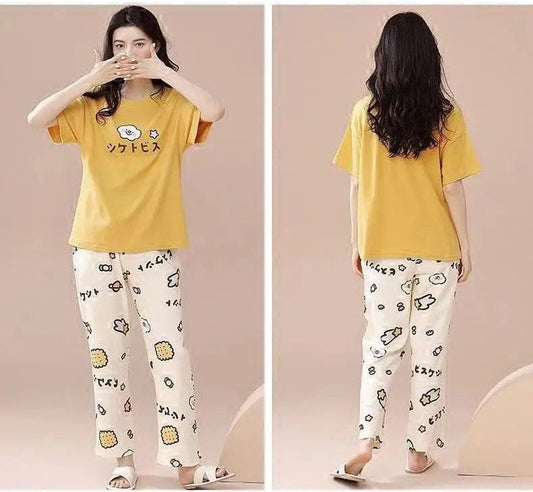 SR-CHINESE PRINTED NIGHT SUIT Soft Cotton Bloomstyle