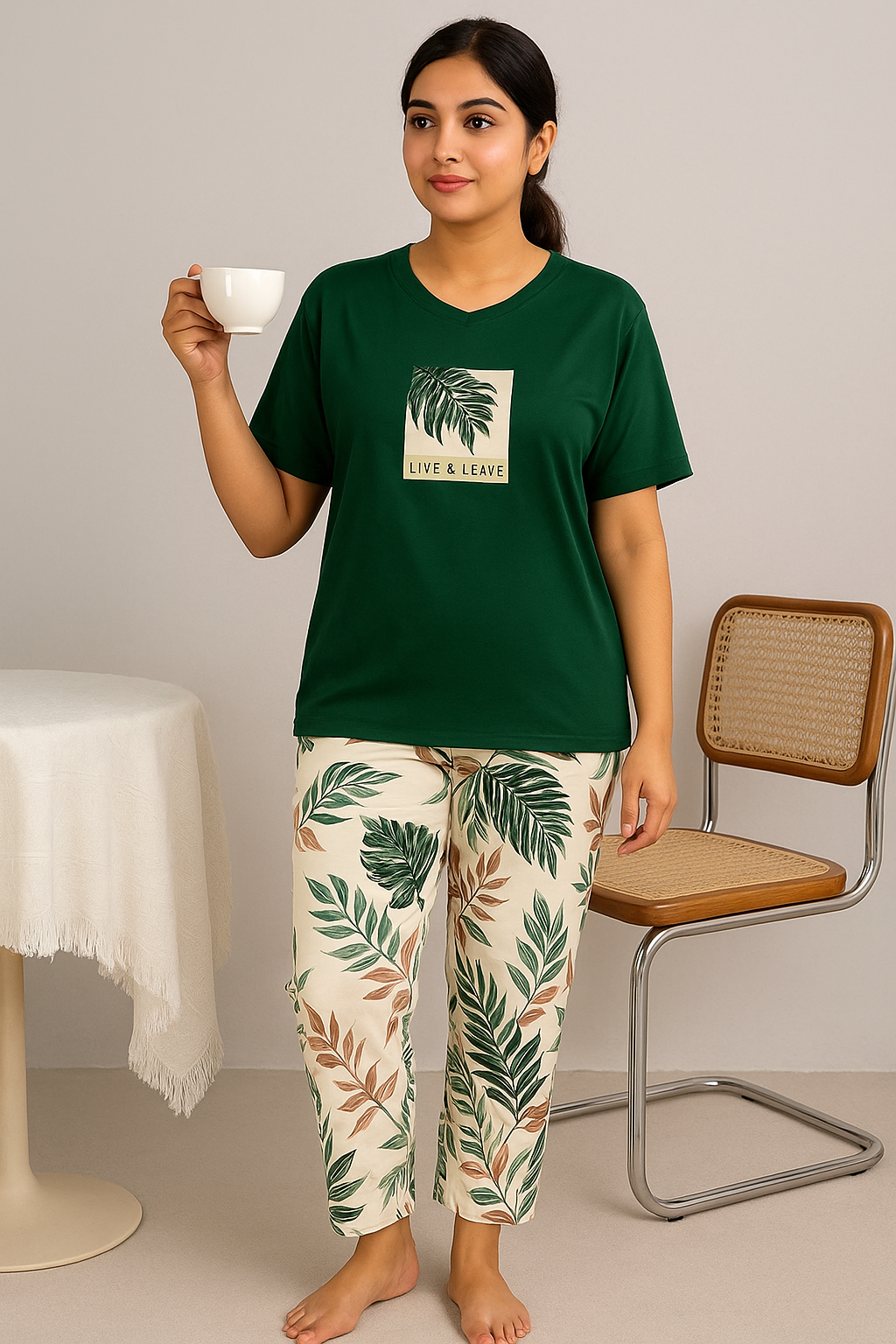 GREEN GIVE A LEAVE - P10 Soft Cotton Bloomstyle