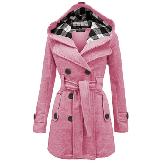 WOMEN LONG COAT - PINK LONG COAT Bloomstyle