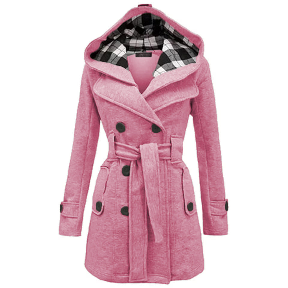WOMEN LONG COAT - PINK LONG COAT Bloomstyle