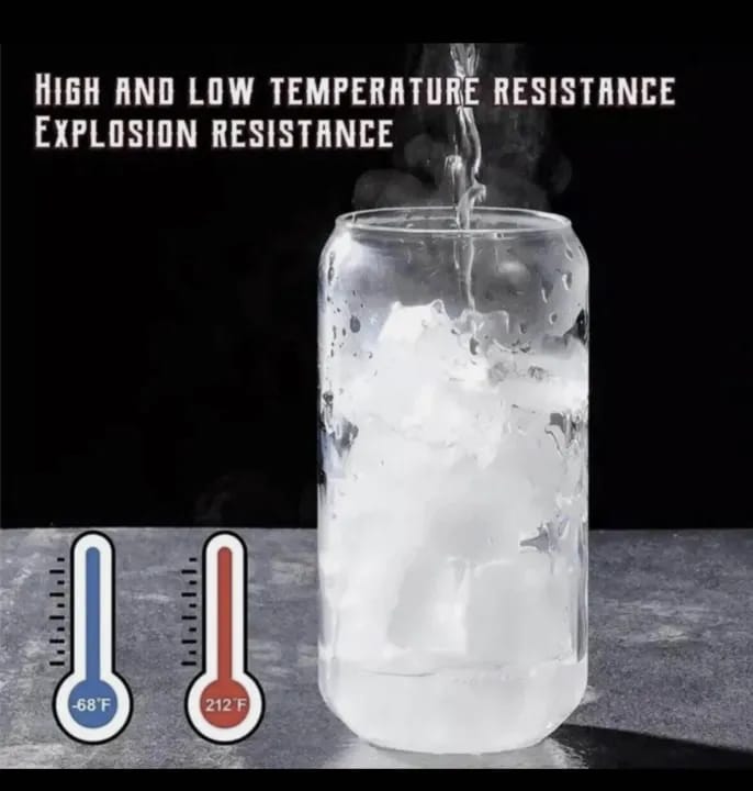 Clear Sipper Jar (540ml) with Glass Lid and Glass Straw