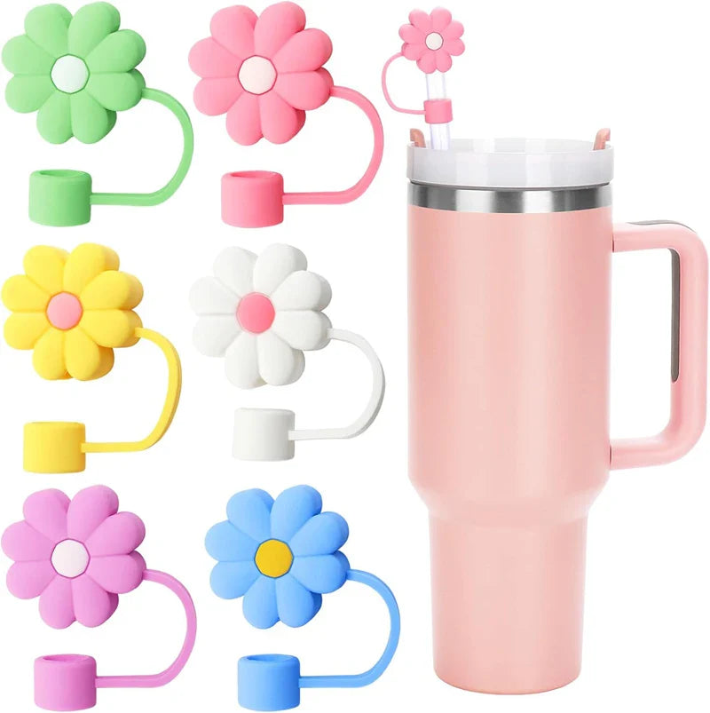 Silicone Tumbler Straw Cap Pack Of 2