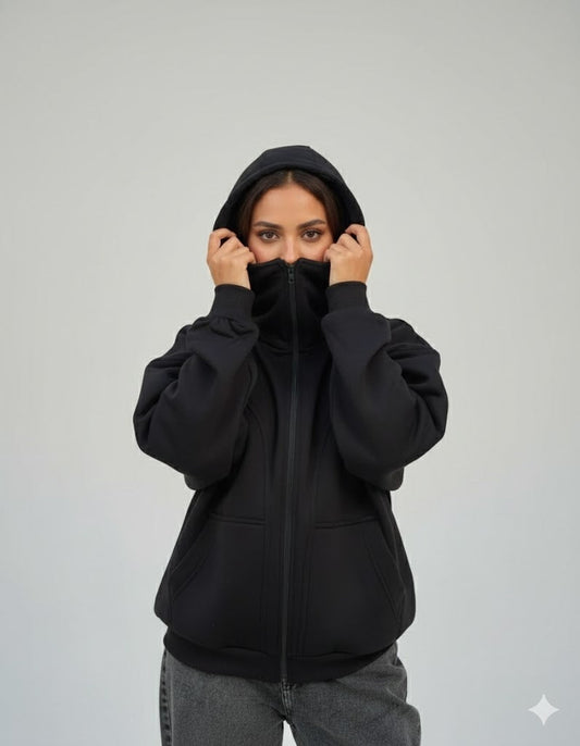 BALACLAVA NINJA HOODIE - BLACK NINJA HOODIE - WOMEN Bloomstyle