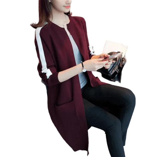 Western Stripe Long Sleeve Cardigan