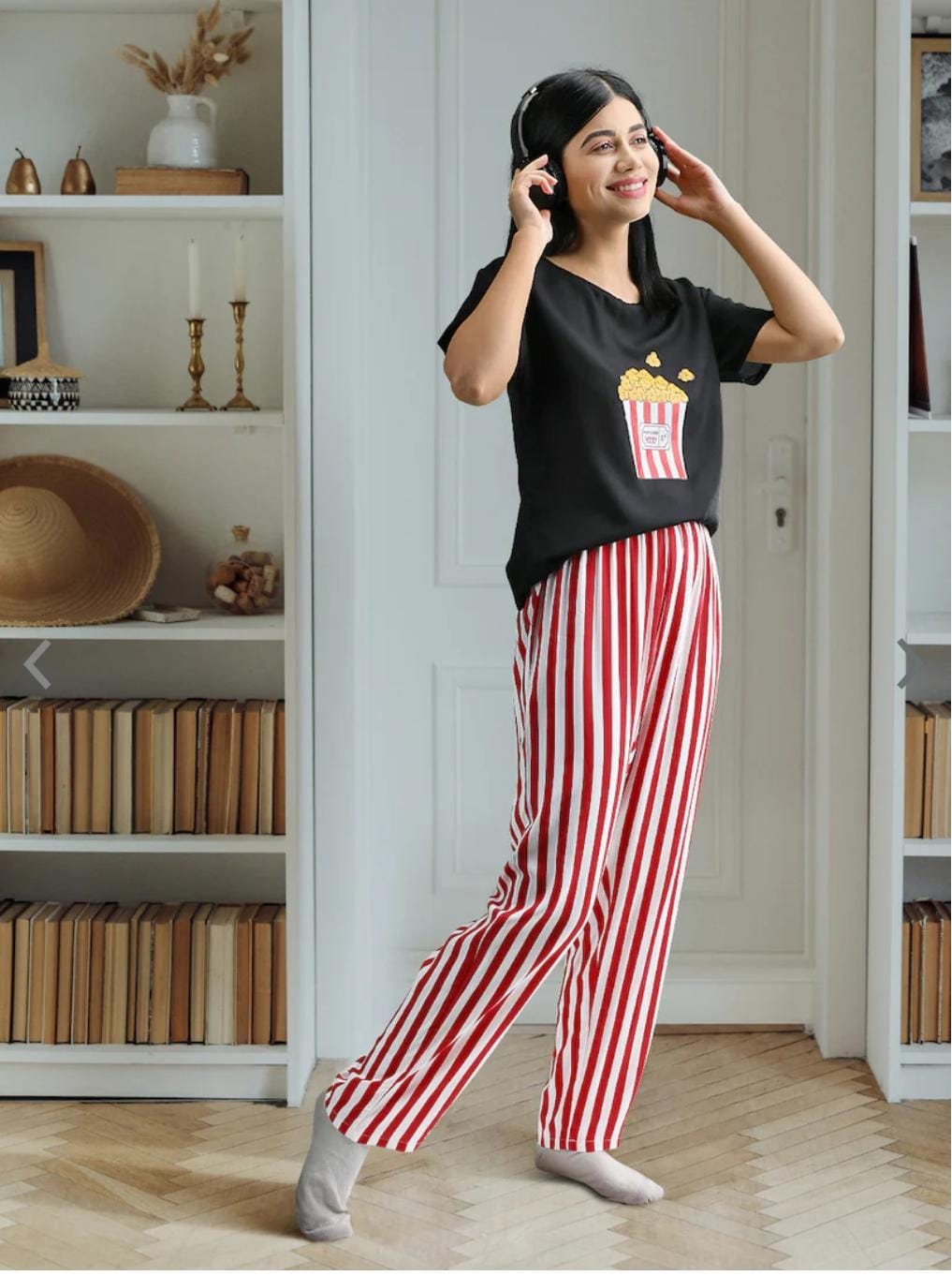 POPCORN PRINTED NIGHT SUIT Soft Cotton Bloomstyle