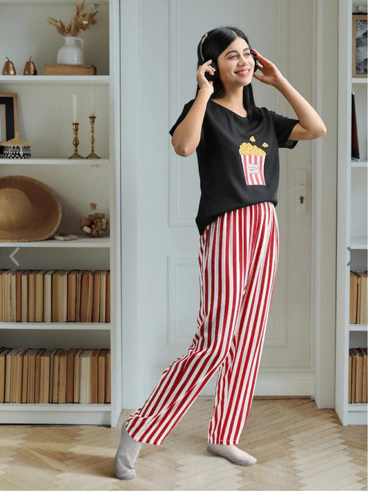 POPCORN PRINTED NIGHT SUIT Soft Cotton Bloomstyle