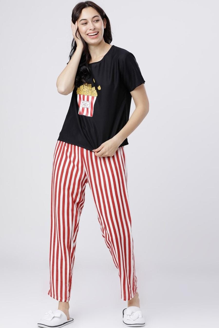 POPCORN PRINTED NIGHT SUIT Soft Cotton Bloomstyle