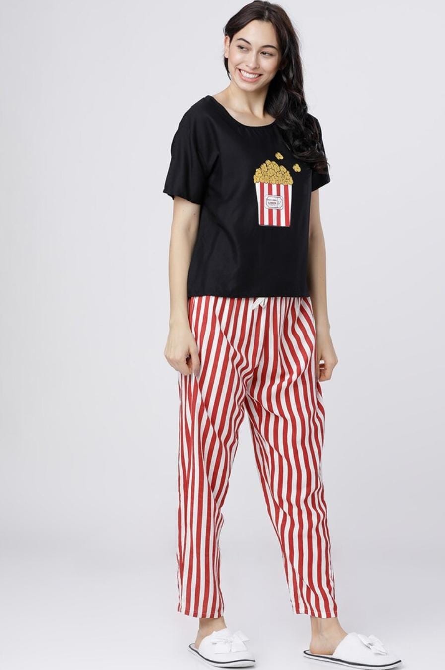 POPCORN PRINTED NIGHT SUIT Soft Cotton Bloomstyle