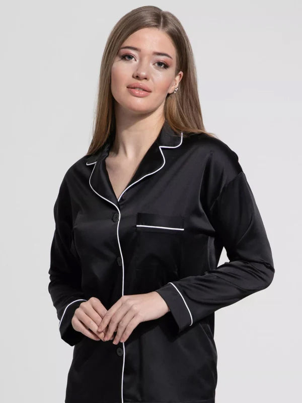 PLAIN SILK - BLACK Plain Silk Bloomstyle