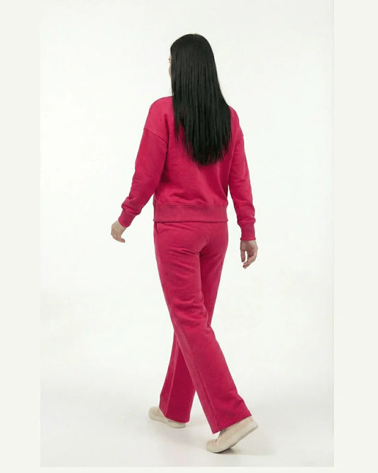 Women’s Vibrant Pink Winter Fleece Tracksuit