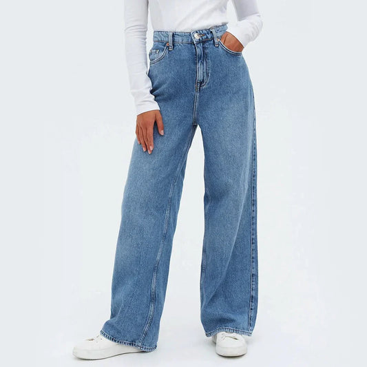 WOMEN WIDE LEG JEANS - WLJ001 Women Jeans Bloomstyle