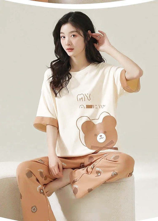 SR-MY BEAR PRINTED NIGHT SUIT Soft Cotton Bloomstyle