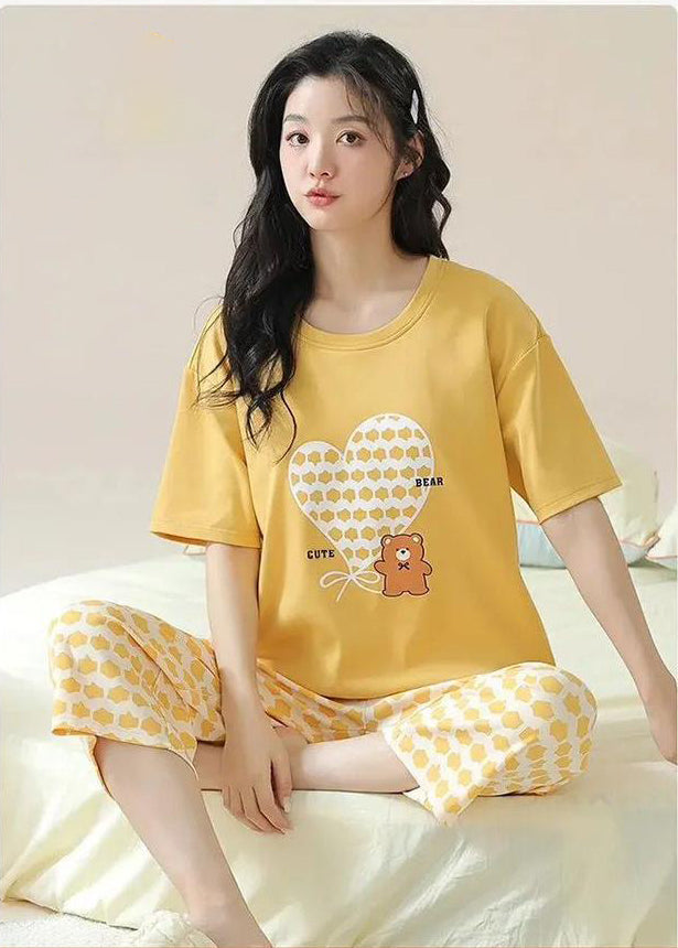 SR-CUTE BEAR PRINTED NIGHT SUIT Soft Cotton Bloomstyle