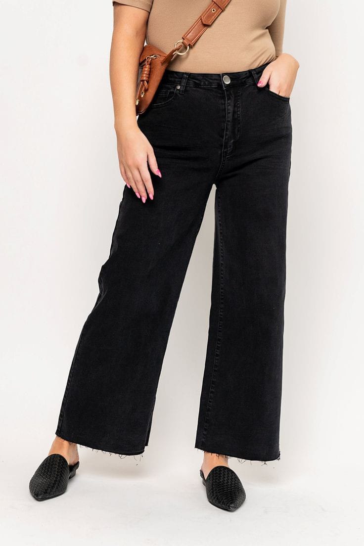 WOMEN WIDE LEG JEANS - WLJ004 Women Jeans Bloomstyle