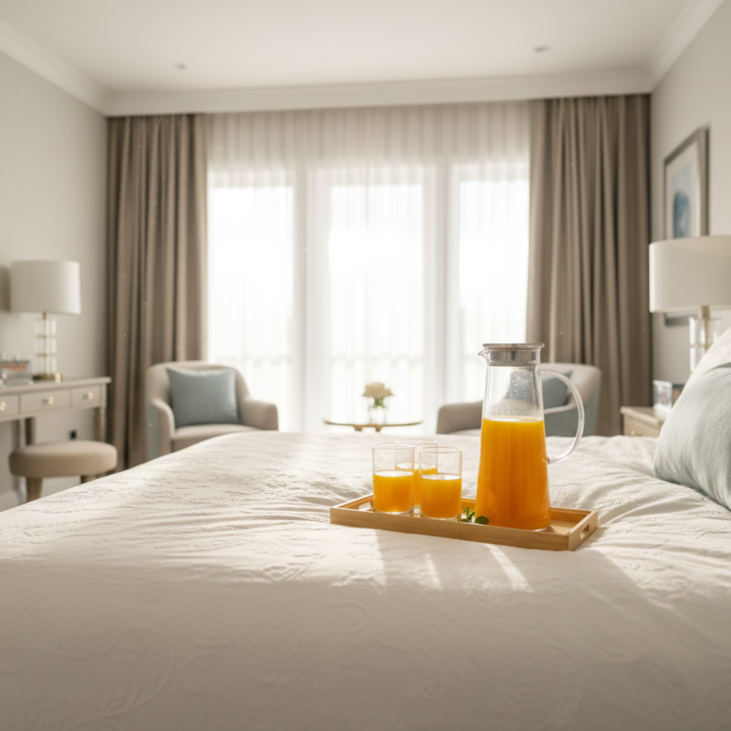 Echou 8-Pieces Pitcher & Glass Set with Bamboo Tray