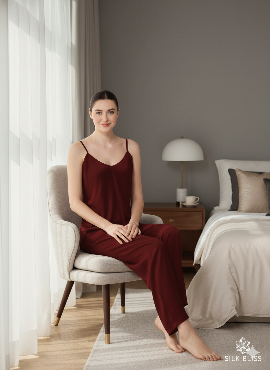 CAMI SILK - MAHROON Cami Silk Bloomstyle