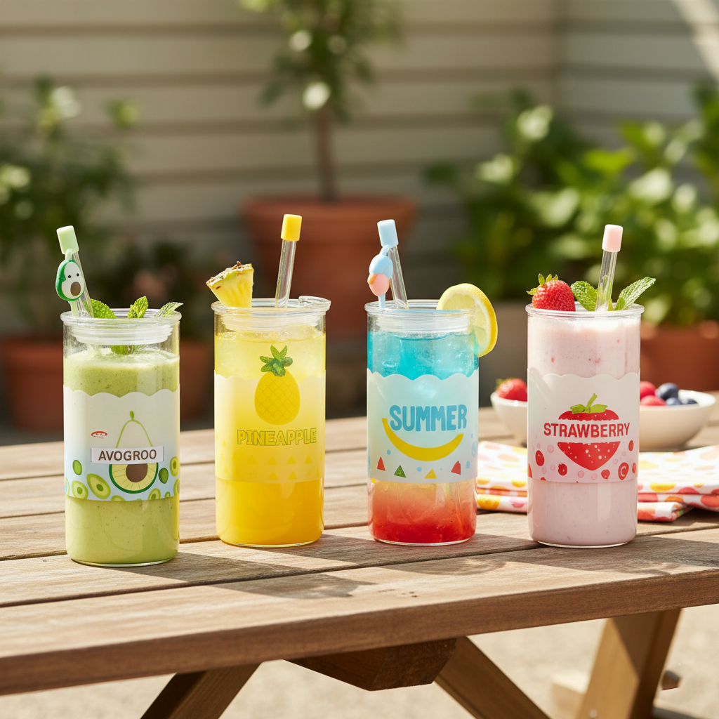 Fruity Fun Glass Tumbler (410ml)