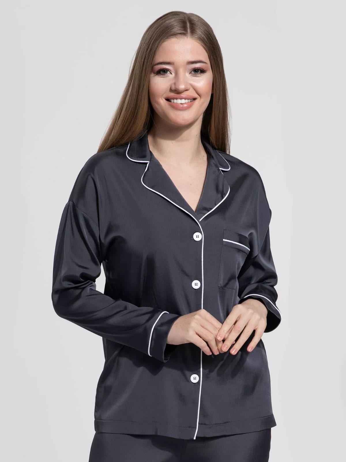 PLAIN SILK -  CHARCOAL Plain Silk Bloomstyle