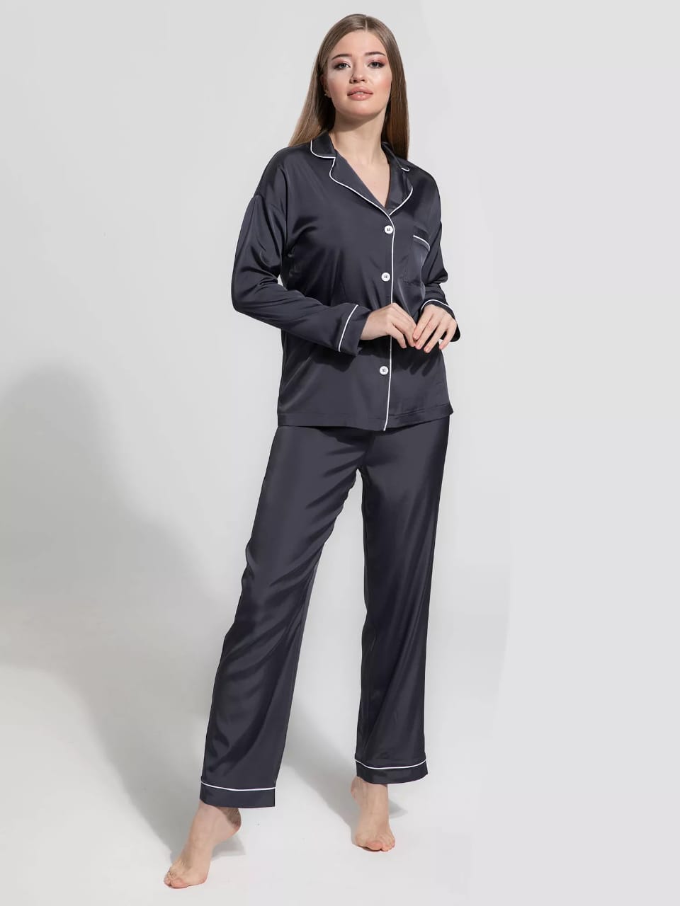 PLAIN SILK -  CHARCOAL Plain Silk Bloomstyle