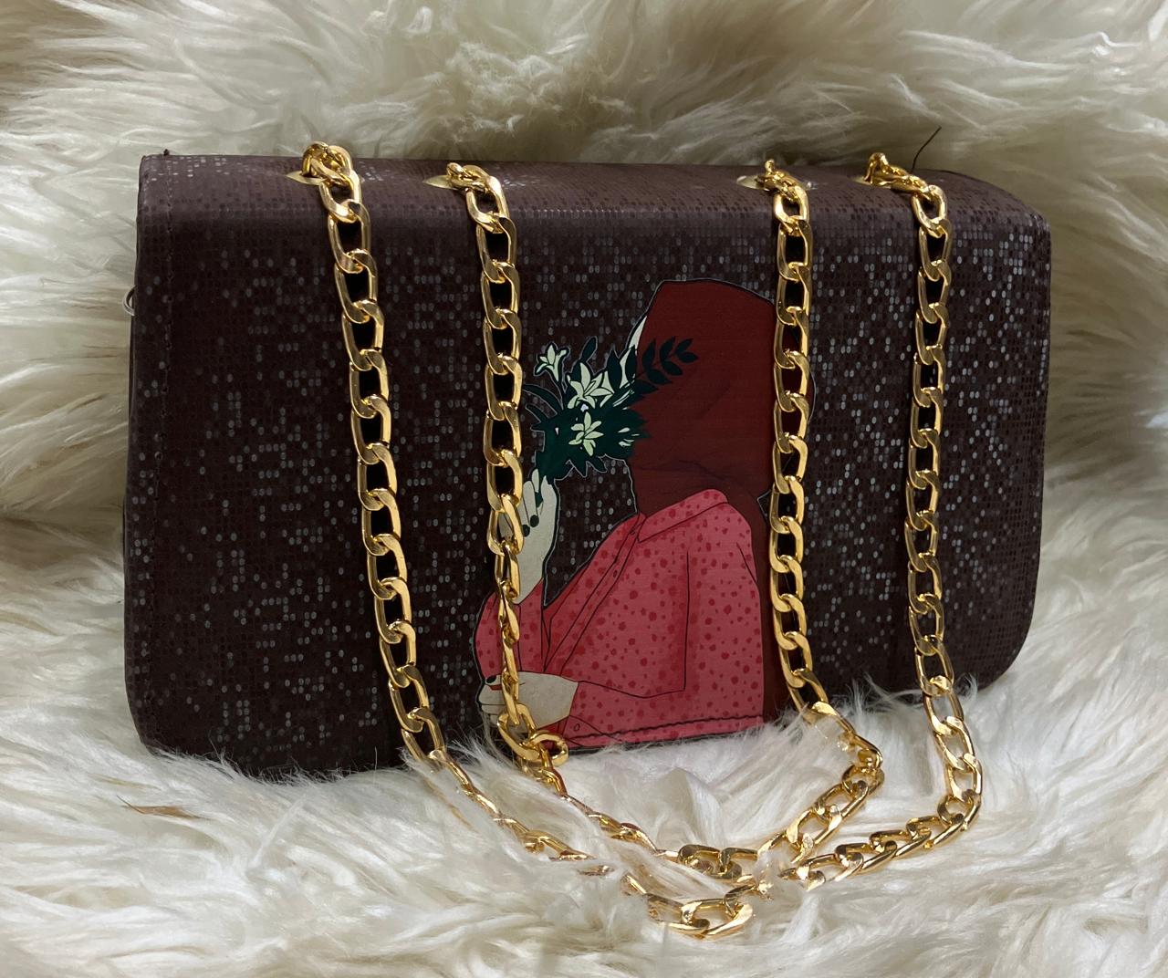 HIJABI ART CHAIN SHOULDER HAND BAGS WOMEN BAGS Bloomstyle