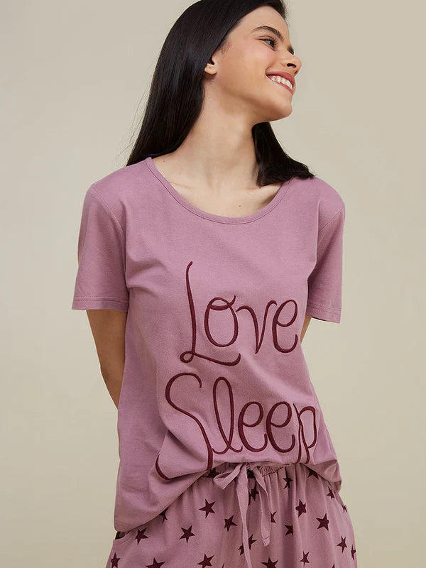 HN-LOVE SLEEP PRINTED NIGHT SUIT Soft Cotton Bloomstyle