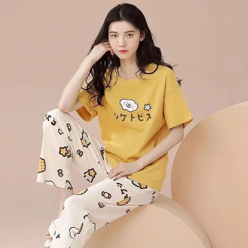SR-CHINESE PRINTED NIGHT SUIT Soft Cotton Bloomstyle