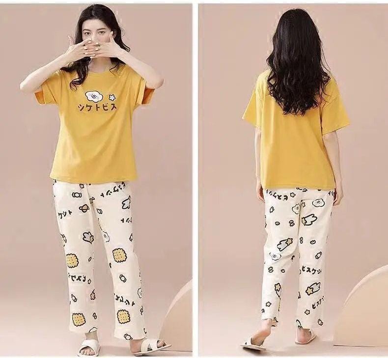 SR-CHINESE PRINTED NIGHT SUIT Soft Cotton Bloomstyle