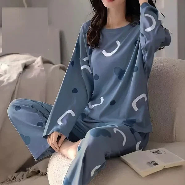 HN-PATTERN PRINTED NIGHT SUIT Soft Cotton Bloomstyle