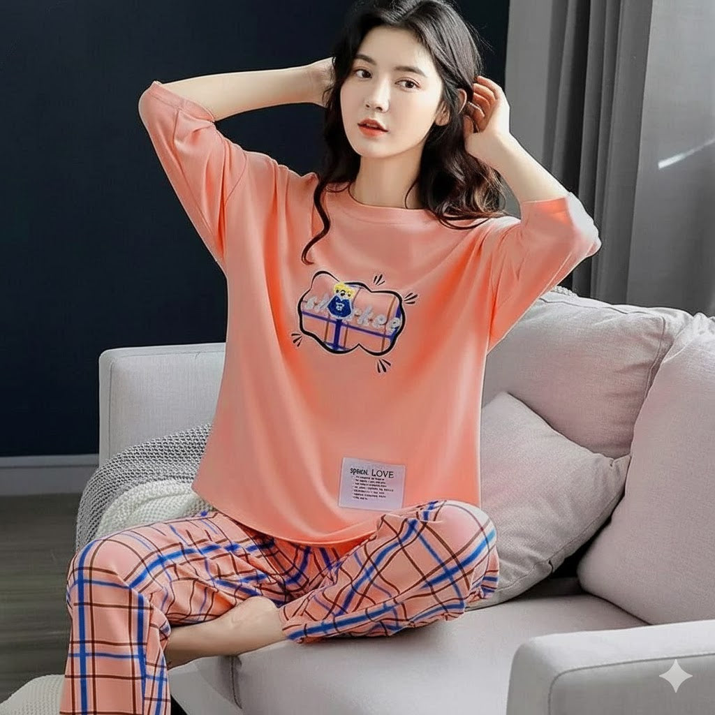 SR-SPARKEE PRINTED NIGHT SUIT Soft Cotton Bloomstyle