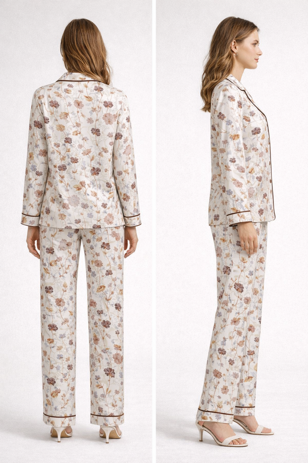Digital Printed Button Down Night Suit - PNS-011
