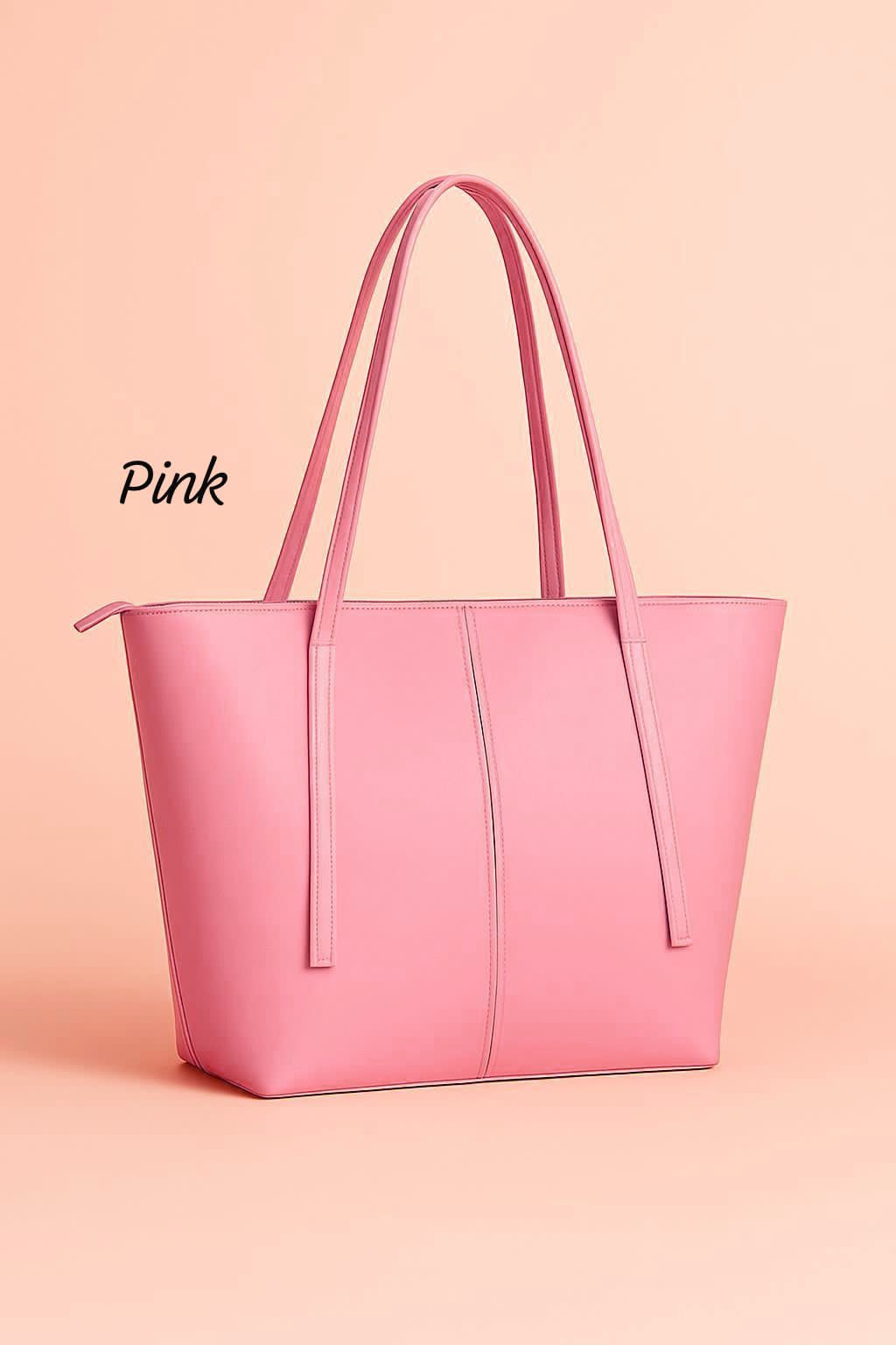 BIG SIZE CYNTHETIC TOTE BAG WOMEN BAGS Bloomstyle