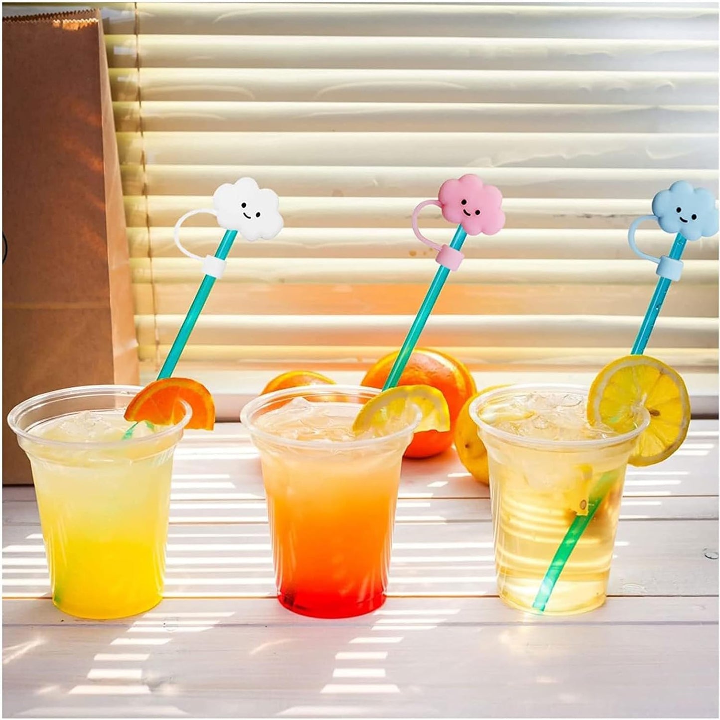 Silicone Tumbler Straw Cap Pack Of 2