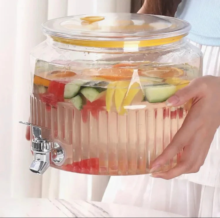 CrystalDome 5.6L Beverage Dispenser – with Faucet & Airtight Lid