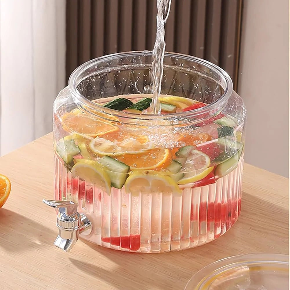 CrystalDome 5.6L Beverage Dispenser – with Faucet & Airtight Lid