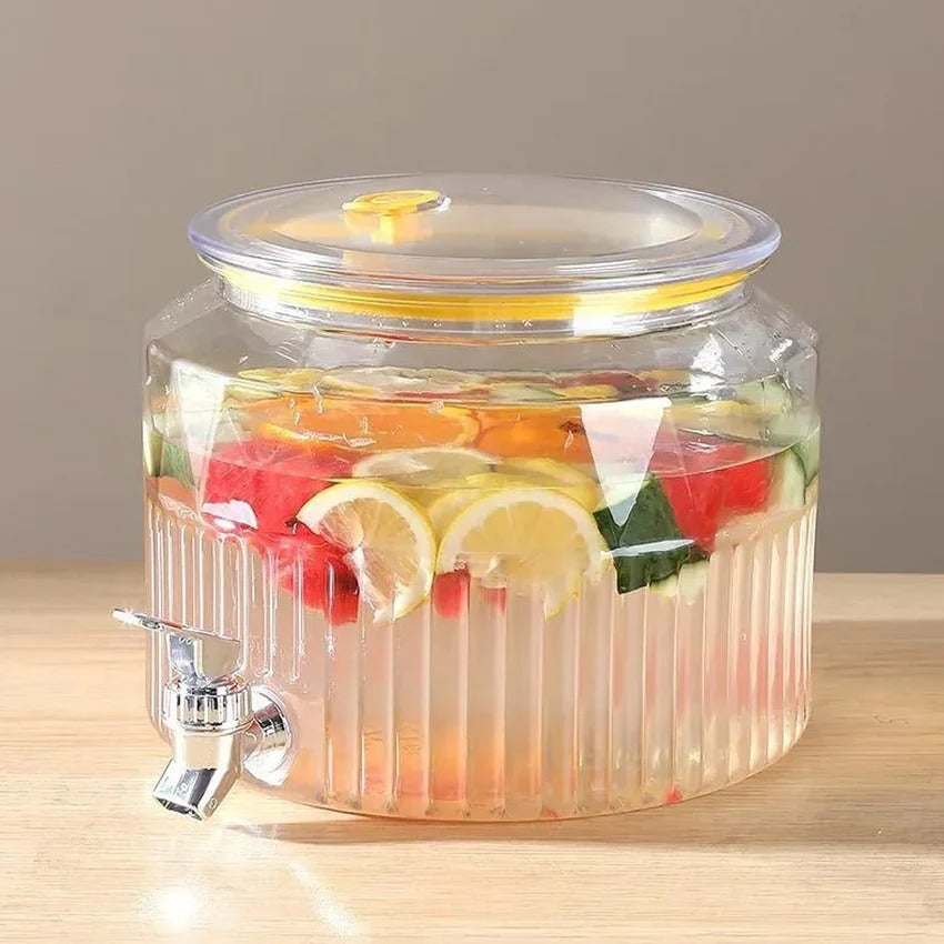 CrystalDome 5.6L Beverage Dispenser – with Faucet & Airtight Lid