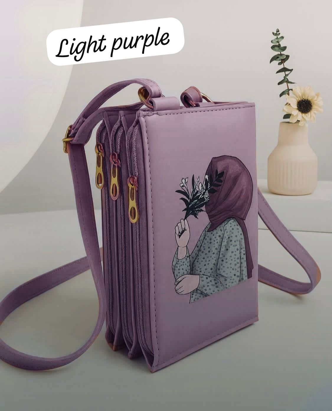 HIJABI GIRL PRINTED POUCH STYLE BAG WOMEN BAGS Bloomstyle