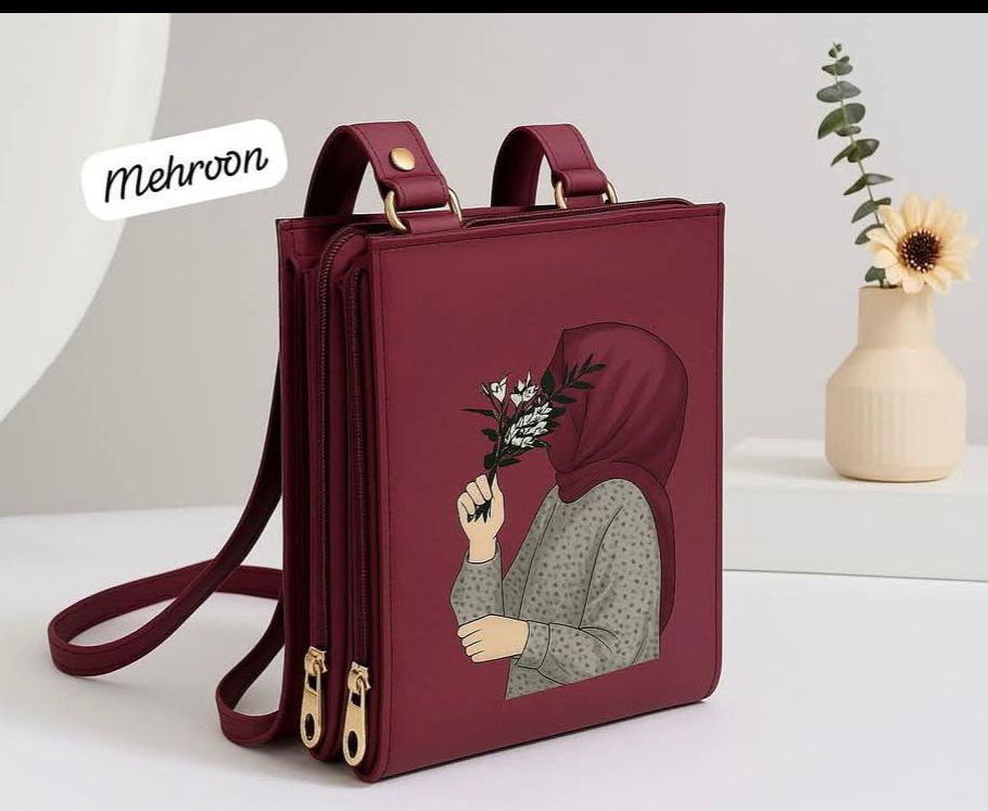 HIJABI GIRL PRINTED POUCH STYLE BAG WOMEN BAGS Bloomstyle