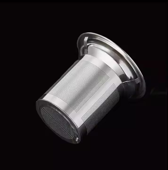 Glass Pyramid Teapot with Stainless Steel Infuser