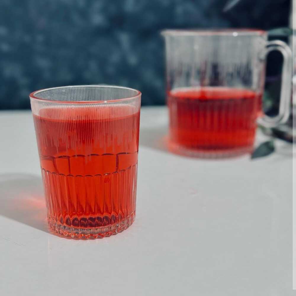 CrystalServe Ribbed Pitcher & Glasses Set (2318) by Limon