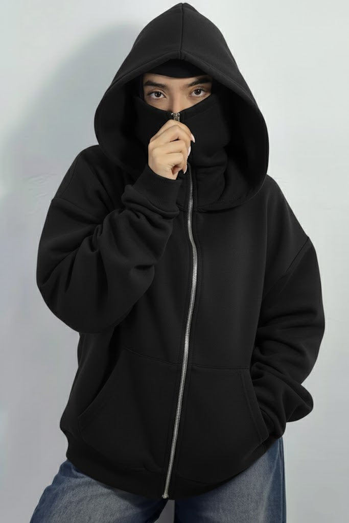 BALACLAVA NINJA HOODIE - BLACK NINJA HOODIE - WOMEN Bloomstyle