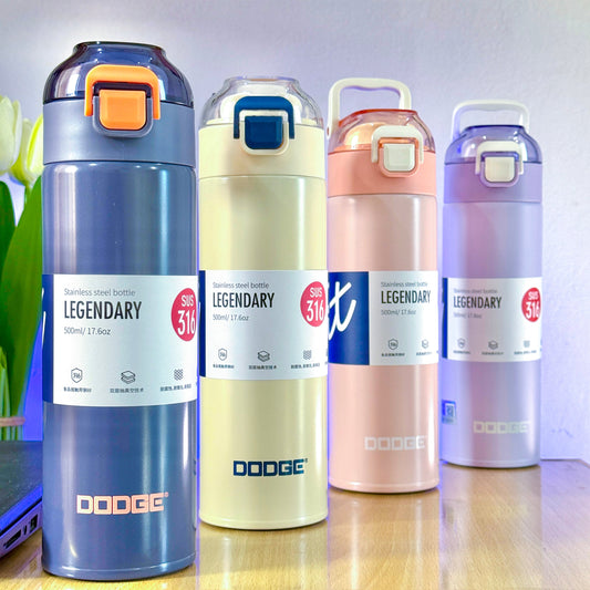 DODGE - Slim Insulated Stainless Steel Anti-Spill Bottle (500ml) (DB-22655)